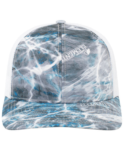Pacific Headwear 107C Snapback Trucker Hat Doba OS STEELHEAD/ WHITE